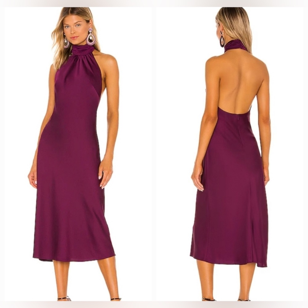 Lovers and Friends Raya Midi Dress in Purple NWT